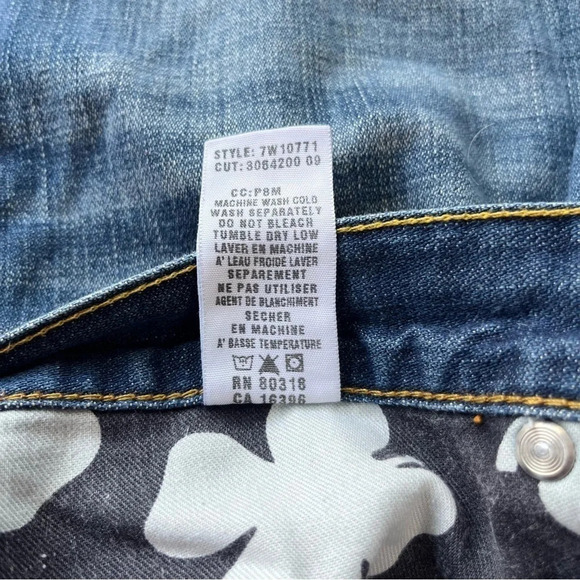 Lucky Brand Women’s The Riley Jean Straight Leg Medium Wash (Selvage) Size 2/26 - Picture 8 of 8